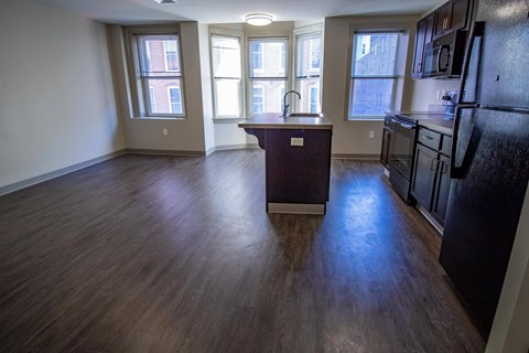 19 S - 301 living room and kitchen